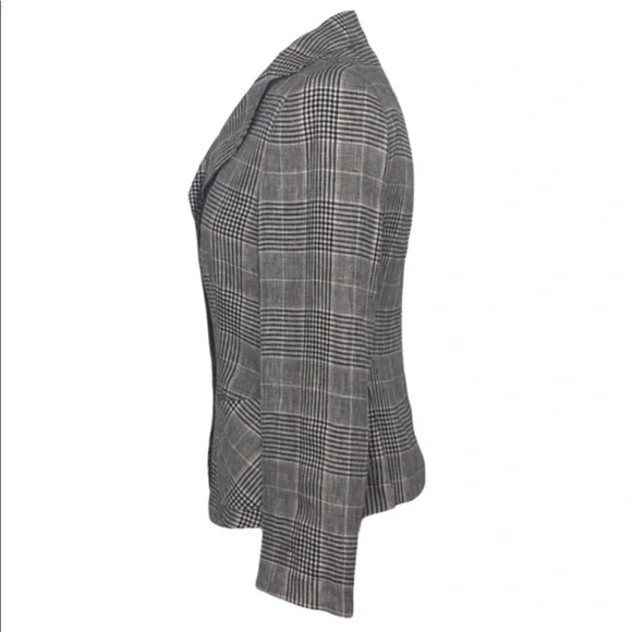 Armani Collezioni Plaid Linen Blazer 6